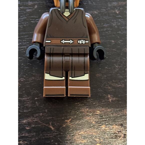 Lego Plo Koon Minifigure #sw1414 Dark Brown Robe Tan Shirt Printer Legs New - Picture 3 of 6